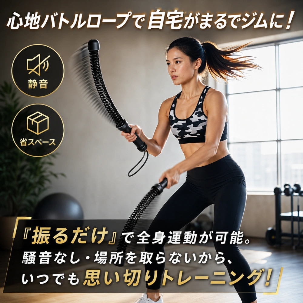 【SNSで話題沸騰中】心地バトルロープ™｜新世代ホームトレーニング