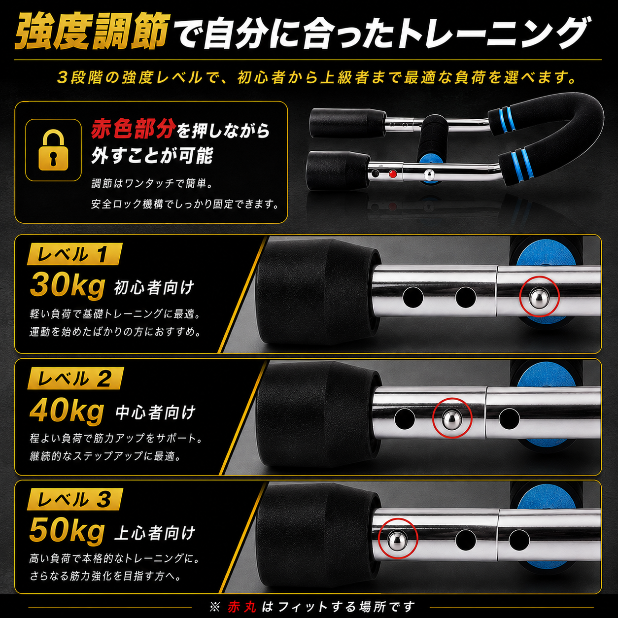 【ジム不要筋トレ器具話題沸騰中】心地ツイスター™｜3段階調整可能