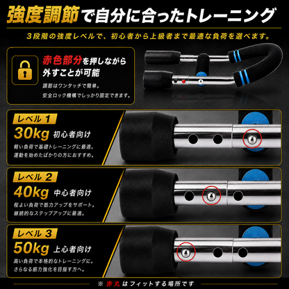 【ジム不要筋トレ器具話題沸騰中】心地ツイスター™｜3段階調整可能