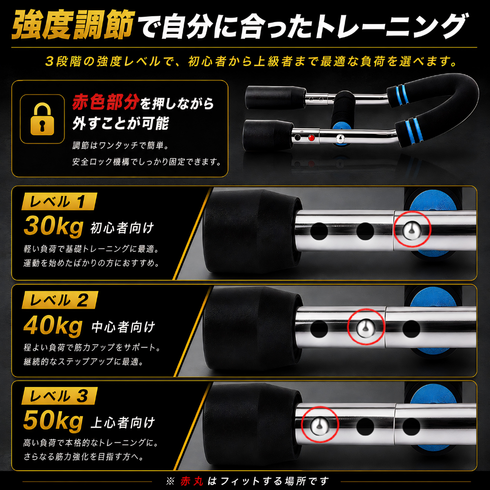 【ジム不要筋トレ器具話題沸騰中】心地ツイスター™｜3段階調整可能